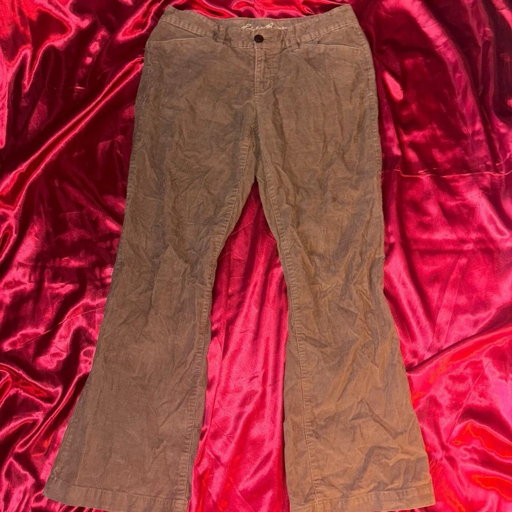 Eddie Bauer Womens Tan Corduroy Pants